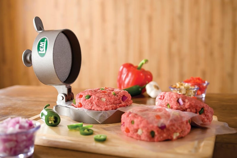 LEM LEM Products Adjustable Burger Press NonStick HeavyDuty Aluminum  - Image 2
