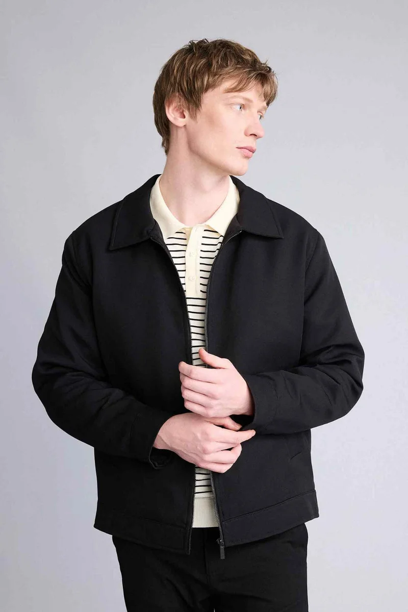 Defacto  Polo Neck Jacket for Men | Best Price UAE