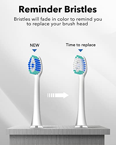 MySmile Electric Toothbrush Replacement Heads, 6 Packs (White) - Image 2
