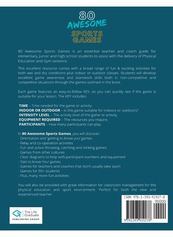 80 Awesome Sports Games: The Epic Teacher Handbook of 80 Indoor & Outdoor Physical Education Games for Junior, Elementary and High School Kids  - Image 2