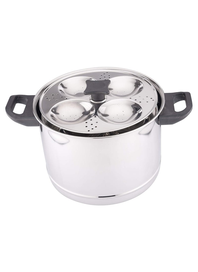 Coconut Coconut Stainless Steel Idly Cooker, 6-Piece, Silver  - Image 4