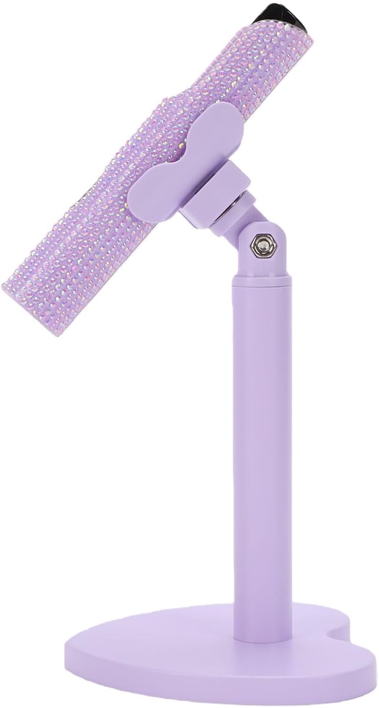 Rechargeable Handheld Nail Lamp, Portable Nail Light, 360 Degree Rotating Gel Curing Lamp with Stand & Wide Clamp, 180mAh Battery, Ideal for Gel Polish Curing - Image 2