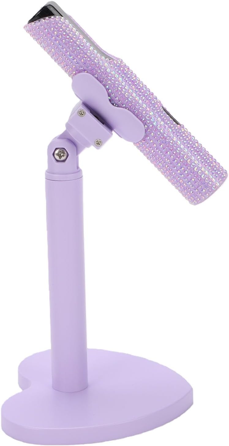 Rechargeable Handheld Nail Lamp, Portable Nail Light, 360 Degree Rotating Gel Curing Lamp with Stand & Wide Clamp, 180mAh Battery, Ideal for Gel Polish Curing - Image 3