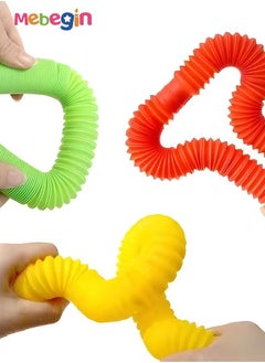 MEBEGIN Pop Tubes Sensory Toys, Fine Motor Skills Fidget Pack Toddler Toys, Fidget Toys for Sensory Kids and Kids Learning Toys.  - Image 2