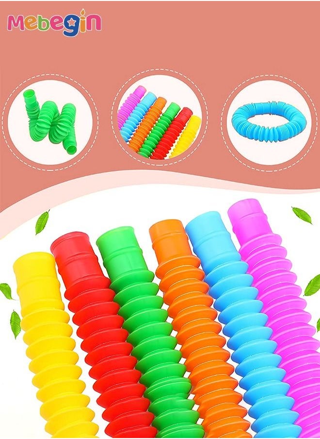 ميبيجين - ألعاب Pop Tubes Sensory Toys ، حزمة تململ المهارات الحركية الدقيقة ، ألعاب الأطفال الصغار ، ألعاب تململ للأطفال الحسيين وألعاب تعلم الأطفال. - Image 1