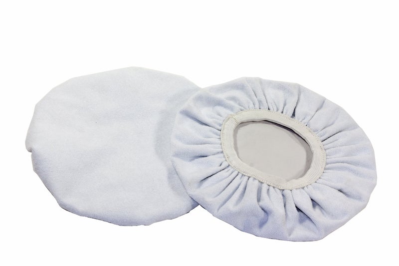 WEN 6010A41 Terry Cloth Applicator Bonnets, 6-Inch, 2-Pack - Image 1