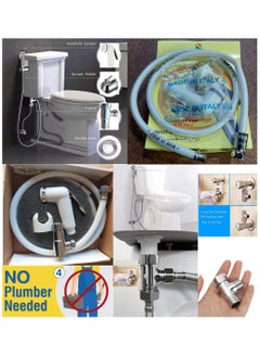 Complete bidet with a joint for adding an external bidet