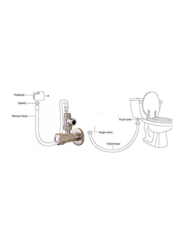 Shams A complete bidet with a joint to add an external bidet  - Image 4