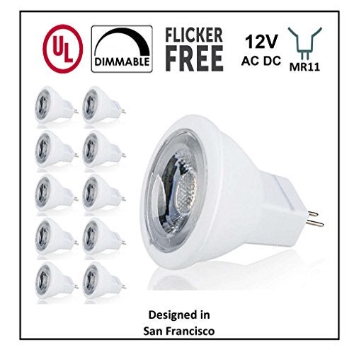 CBconcept UL-Listed MR11 GU4.0 LED Light Bulbs, 10-Pack, 2 Watt, Dimmable 230 Lumen, Warm White 3000K, 36° Beam Angle, 12 Volt, Landscape/Accent/Recessed/Track Lighting - Image 2