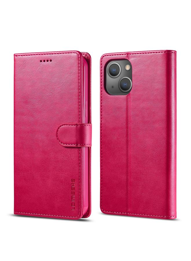 LC.IMEEKE Case For iPhone 13 mini Calf Texture Horizontal Flip Leather Case with Holder & Card Slots & Wallet - Image 1