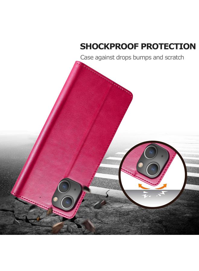 LC.IMEEKE Case For iPhone 13 mini Calf Texture Horizontal Flip Leather Case with Holder & Card Slots & Wallet - Image 5