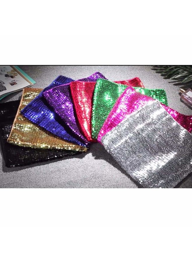 Fenyong Sequins Tube Top for Womens Party Clubwear(Purple) - Image 3