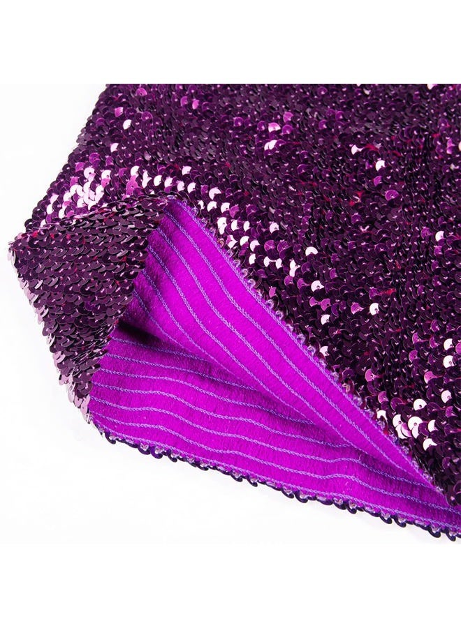 Fenyong Sequins Tube Top for Womens Party Clubwear(Purple) - Image 4