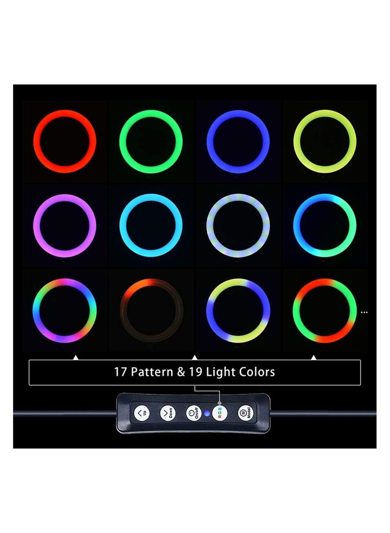 Mistaha RGB LED Selfie Round Light with Phone Clip – USB Ring Light for Photography, Video, and Makeup - Image 3