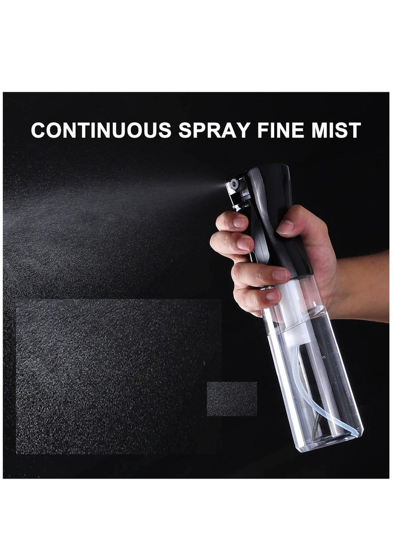 HOMESTAR PACK OF 2 Continuous Sprayer Hair Water Ultra Fine Mister Spray Bottle Propellant Free for Hairstyling, Cleaning, Gardening, Misting & Skin Care BPA each 10oz 300ml - Image 2