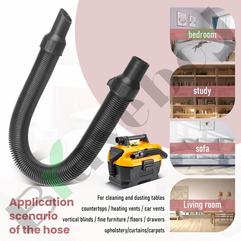 مجموعة خرطوم بديل 5140128-68 وطقم ملحقات خرطوم المكنسة الكهربائية لمكنسة Dewalt DCV580 DCV581H - Image 3