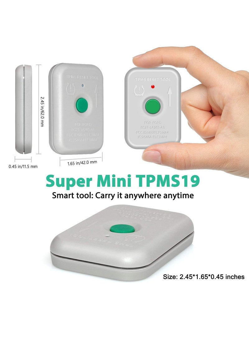 TPMS Reset Tool Sensor Relearn Reset Tool for Ford and Mazda Tire Pressure Monitor System Sensor Programming Training Activation Tool TPMS Trigger Tool Motorcraft TPMS19 Transmitter