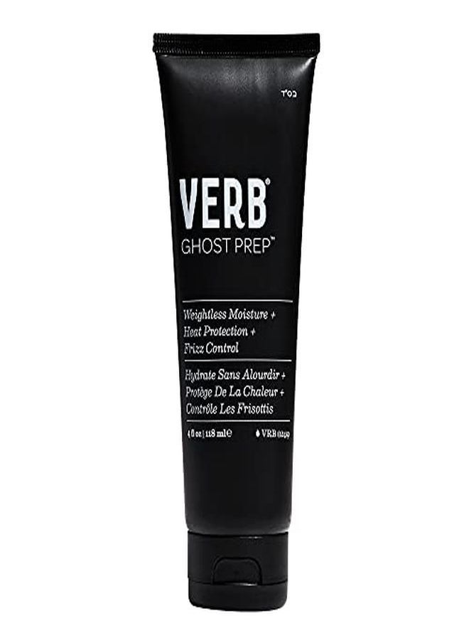 verb Ghost Prep, Vegan Lightweight Heat Protectant Hair Cream - Thermal Protecting Conditioner Infused With Moringa Oil - Anti-Frizz Heat Protecting Lotion For All Hair Types, 4 Fl Oz  - Image 2