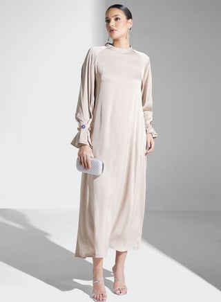 Puff Sleeve Satin Dress - pzsku/ZDC4E6CAF4DD39A53AC7DZ/45/1746429445/ea62a6d1-e852-40fc-a8a2-a0810f069ccb