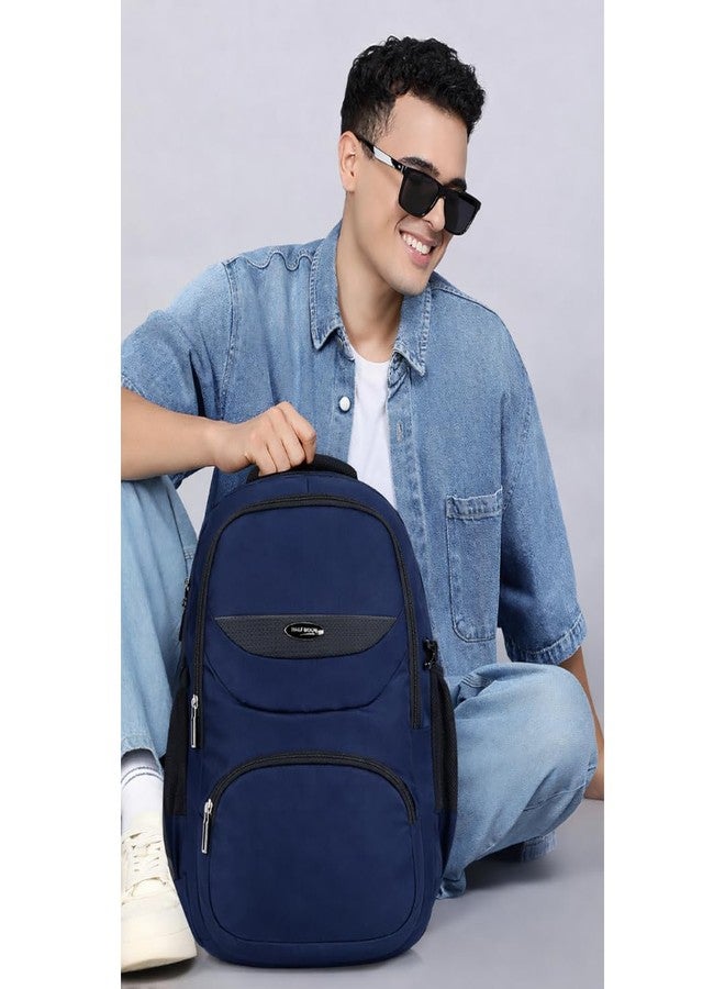 Half Moon SwiftCarry Backpack 15.6" Laptop Office Bag for Men & Women | Travel Bag for Man | Bagback with Rain Cover | School Bag For Boys & Girls | Trekking Backpack | Durable Rucksack Travel Daypack - Image 3