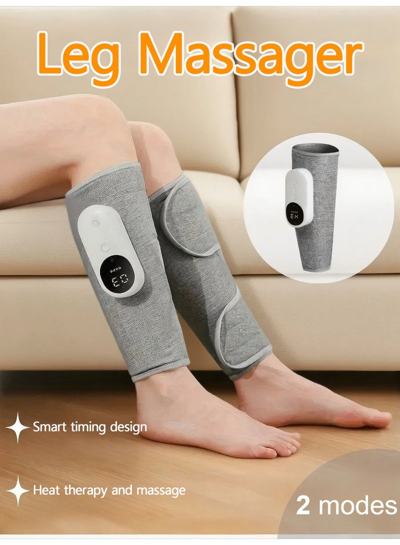 Electric Leg Massager Leg Shaping Wireless Air Compression Heating Calf Massager with 3 Modes 3 Intensities Arm Body Circulation Muscle Relaxation Varicose Veins Physiotherapy - Image 1