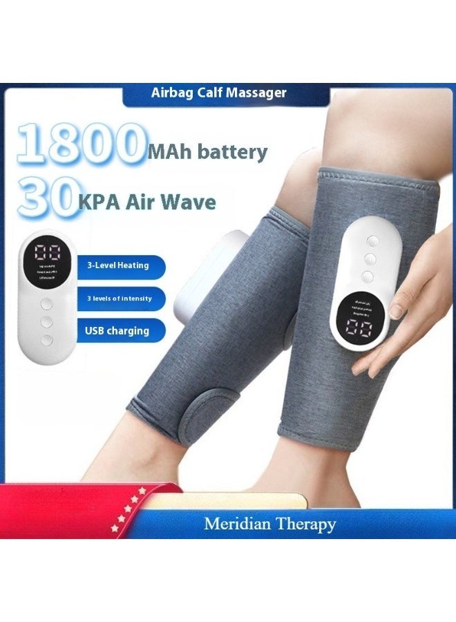 Electric Leg Massager Leg Shaping Wireless Air Compression Heating Calf Massager with 3 Modes 3 Intensities Arm Body Circulation Muscle Relaxation Varicose Veins Physiotherapy - Image 3