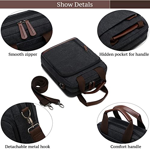 mygreen Mens Bag Canvas Shoulder Bag Small Messenger Crossbody Bag Work Bag Vintage Multi-function Army Green - Image 4