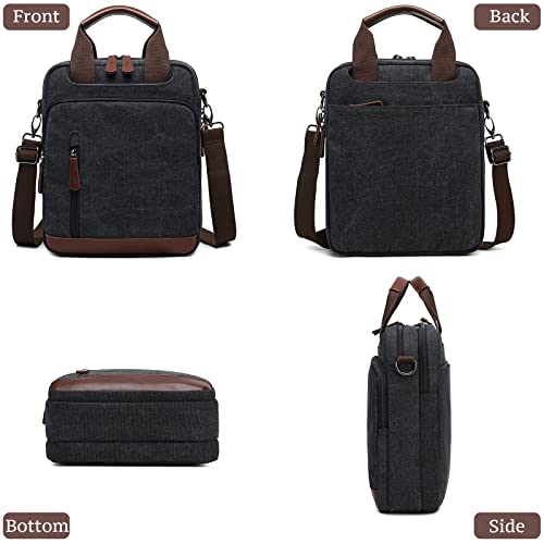 mygreen Mens Bag Canvas Shoulder Bag Small Messenger Crossbody Bag Work Bag Vintage Multi-function Army Green - Image 3