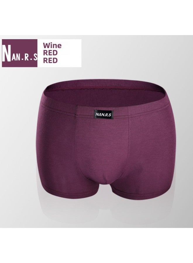 Modal Mid-waist Men's Underwear Comfortable Breathable Bamboo Fiber Boxers Sweat Absorbing Breathable Soft Men's Underwear