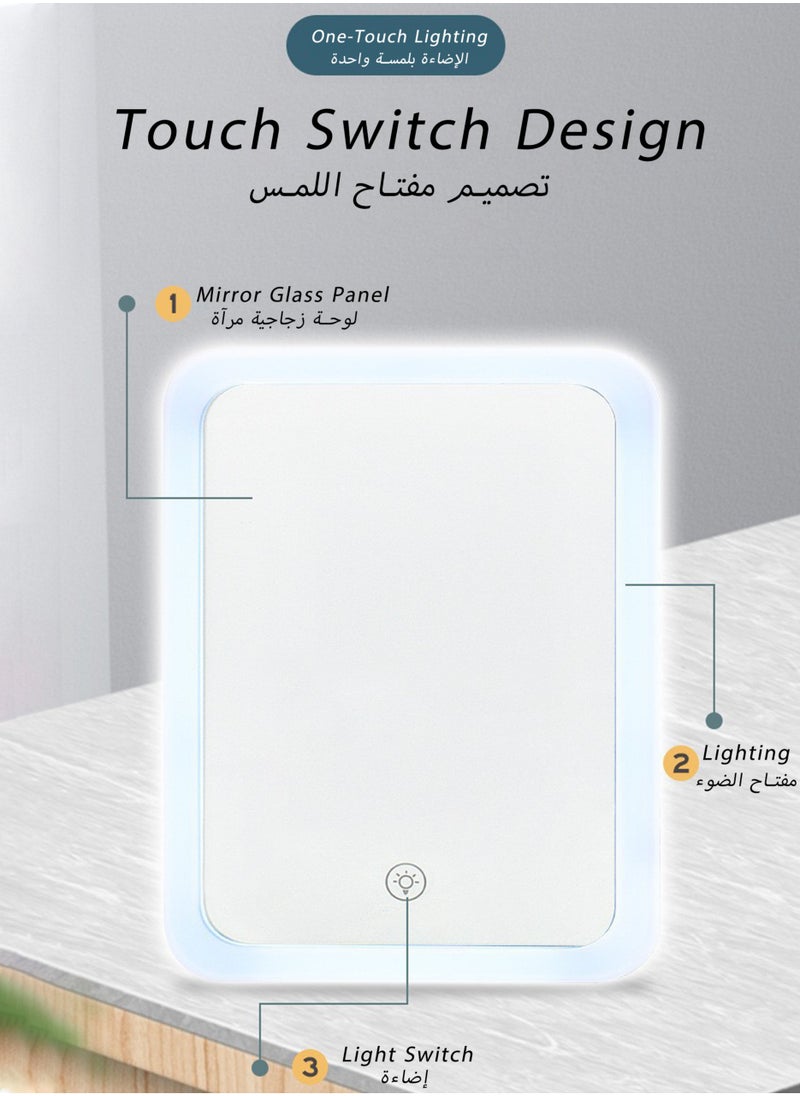 TELANPU 4L Mini Fridge for Skincare & Cosmetics, Portable Beauty Fridge with LED Lighted Mirror Door, Thermoelectric Cooler and Warmer for Bedroom, Car, Office (White)  - Image 5