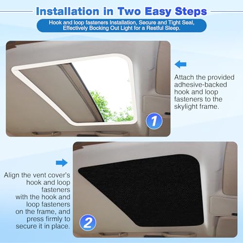 Frienda Double RV Door Window Shade Cover Blackout Reflective Insulation Roll 120x24 Inches Aluminum Foil Insulation Kit for Rv Garage Roof Door Window Skylight Shade(Black) - Image 4
