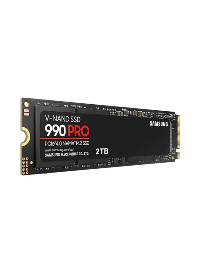 سامسونج 990 Pro 2 تيرابايت NVMe M.2 SSD داخلي، PCIe Gen 4.0 x4، واجهة NVMe 2.0، سرعة قراءة تسلسلية 7450 ميجابايت/ثانية، سرعة كتابة تسلسلية 6900 ميجابايت/ثانية، جهد 3.3، V-NAND 3 بت MLC | MZ-V9P2T0BW 2 تيرابايت - Image 2