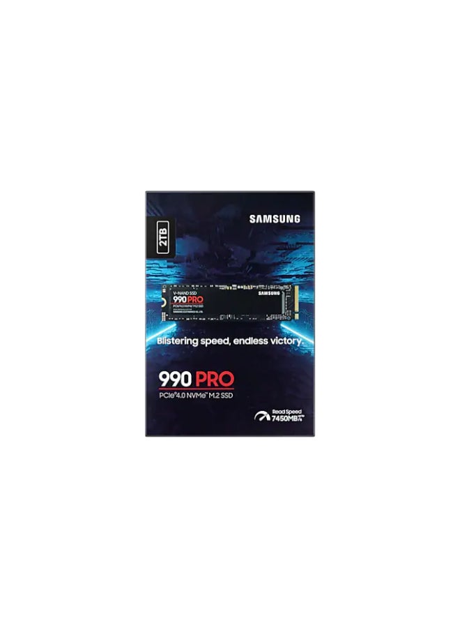 سامسونج 990 Pro 2 تيرابايت NVMe M.2 SSD داخلي، PCIe Gen 4.0 x4، واجهة NVMe 2.0، سرعة قراءة تسلسلية 7450 ميجابايت/ثانية، سرعة كتابة تسلسلية 6900 ميجابايت/ثانية، جهد 3.3، V-NAND 3 بت MLC | MZ-V9P2T0BW 2 تيرابايت - Image 5