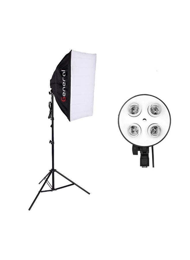 عام General soft box with 4 lamp holder TL-4 With Stand - Image 1