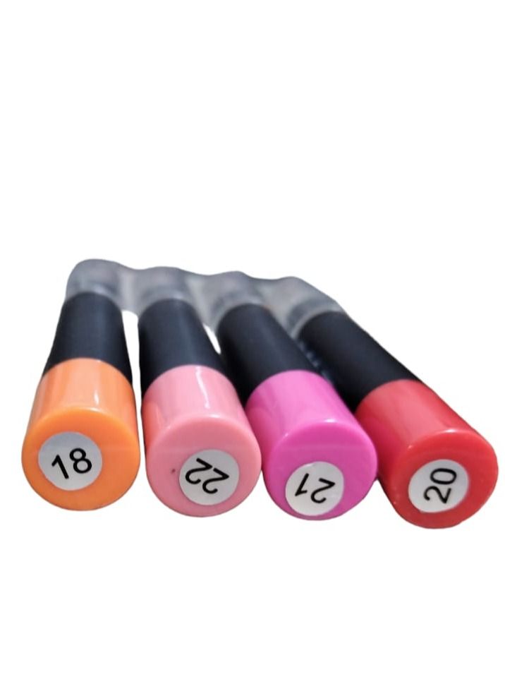 Lip Stick 4 Colors Set for Girls With Lip Balm And Protection From Cracks - Image 3