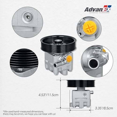 AdvanEX 49110ZX70A Power Steering Pump with Pulley Compatible with Nissan 2007-2012 Altima 2009-2014 Maxima 2009-2014 Murano 3.5L V6 Raplace 21-5485 491101AA0A - Image 4