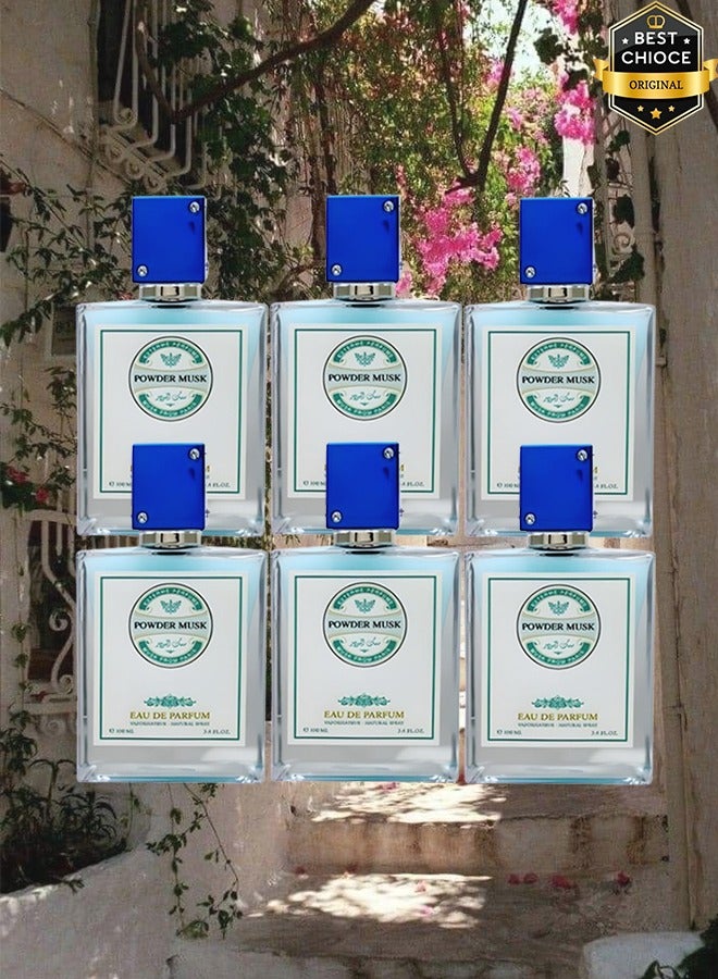 MUSK 6 Pieces Powder Musk Perfume 100ml EDP - Image 1