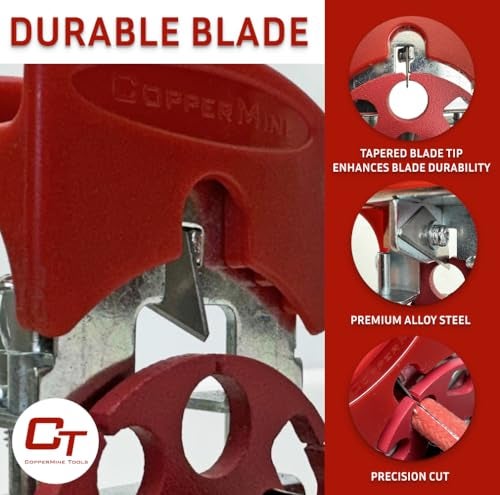 CopperMine Handheld Copper Wire Stripper Tool using Stock Blade, Cable Stripping Machine for Scrap Copper Recycling - Image 3