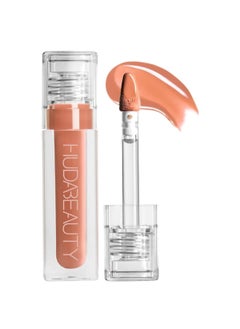 Huda Huda Beauty Faux Filler Extra Shine Lip Gloss  Honey light peachy nude 13 oz  39 ml 