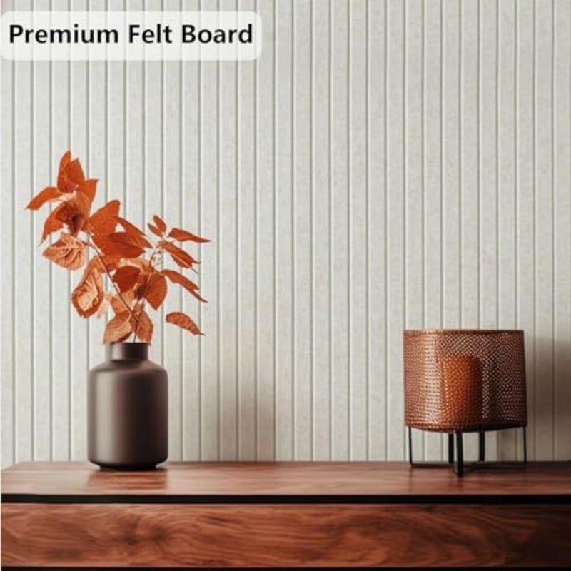 School, home, kitchen office wall decoration: large removable felt cork board tiles in natural brown, lightweight and self-adhesive for easy mounting and repositioning - Image 4