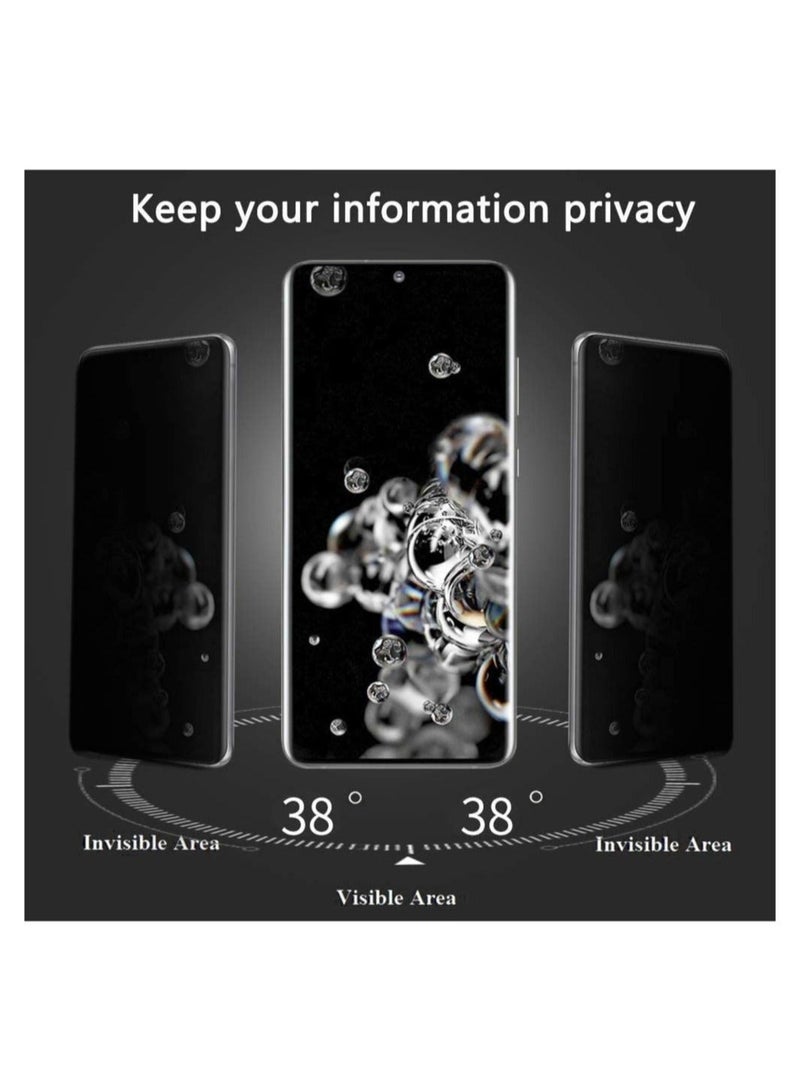 راكسوم واقي شاشة للخصوصية متوافق مع سامسونج جالاكسي إس 20، واقي شاشة ألتير من الزجاج المقوى [مضاد للوهج] [تغطية كاملة عالية الدقة] [سهل التركيب] [مقاوم للخدش] [صلابة 9H] - Image 2