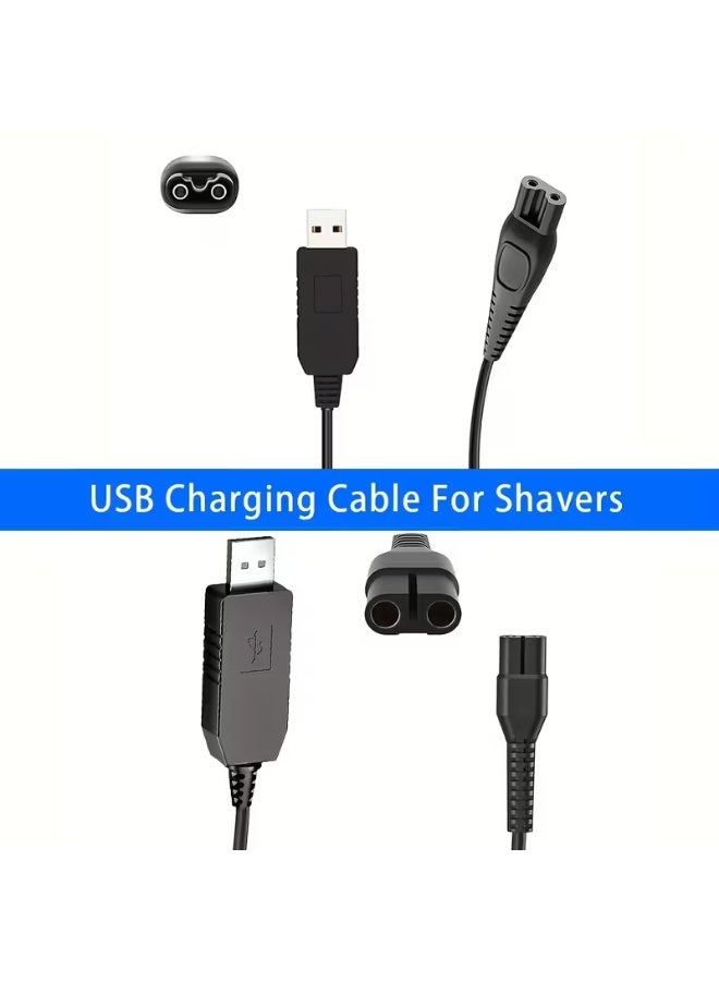 أتش أم سي لشاحة  USB استبدال كابل الطاقة لشاحات حلاقة فيليبس HQ8505 Norelco 9700/9300/8900/6100/5700/5550/3000/3500/4200/4500 ملحقات آلات الحلاقة الكهربائية - Image 4