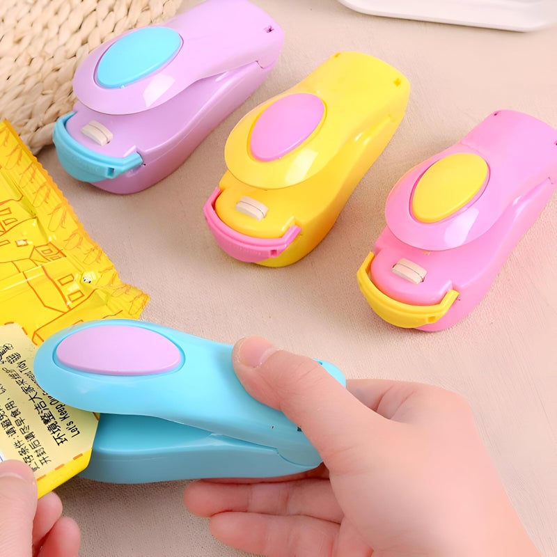 Plastic Lock - Battery-powered thermal sealer for compact bag closure, excellent for preserving food and maintaining kitchen order (assorted color) (piece-1) - Image 4