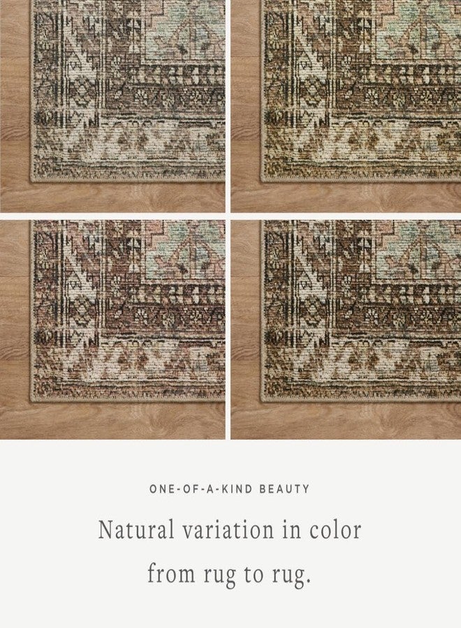 Loloi Amber Lewis Billie Collection, Clay & Sage 2'-6" x 7'-6" Area Rug - Antique & Distressed Accent Rugs for Living Room, Bedroom, Entryway & Hallway, No Shed High Traffic Area Home Decor Rug - Image 5
