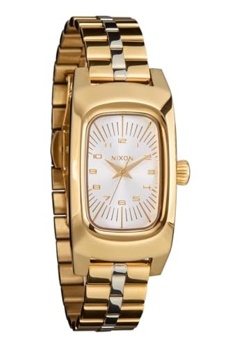 NIXON Frankie A1441 - 100m Water Resistant Women's Analog Watch (47 x 24mm Rectangular Watch Face, 14mm 3 Link Bracelet Band w/ Butterfly Clasp) - Image 1