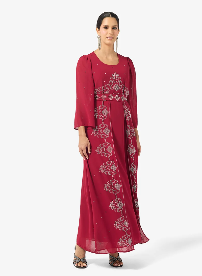 Khizana  Embellished Cape Style Dress for Women | Best Price UAE