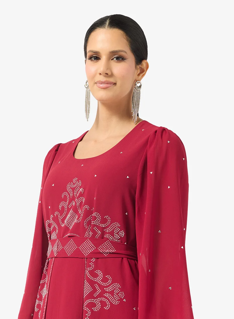 Khizana  Embellished Cape Style Dress for Women | Best Price UAE