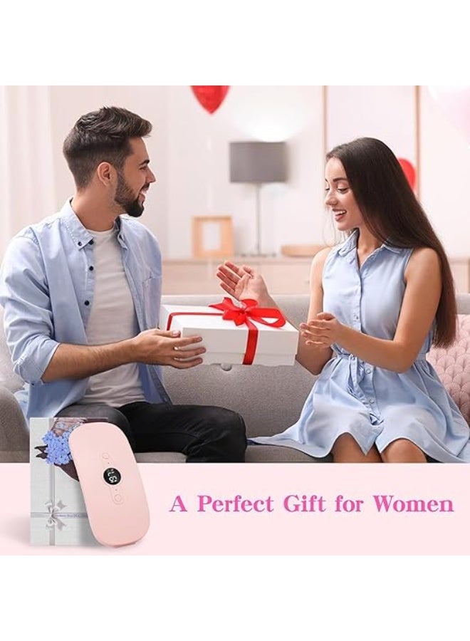 وسادة تدفئة محمولة لتخفيف آلام الدورة – مؤقت 30-60 دقيقة، 6 مستويات حرارة و6 أوضاع اهتزاز، لاسلكية لتخفيف آلام البطن والظهر - Image 2