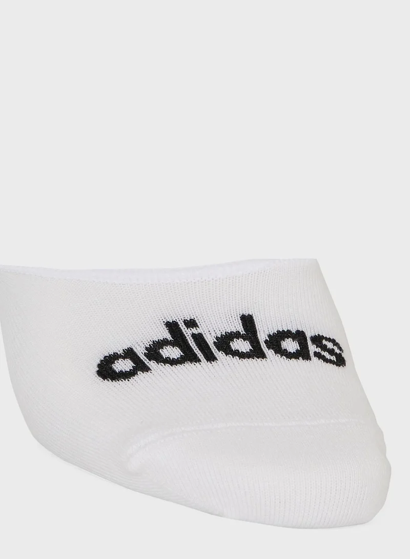 Adidas 2 Pack Thin Linear Ballerina Socks