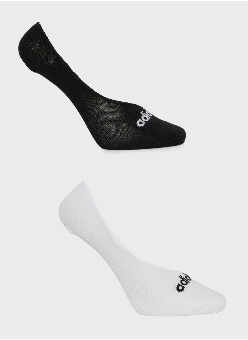 Adidas 2 Pack Thin Linear Ballerina Socks